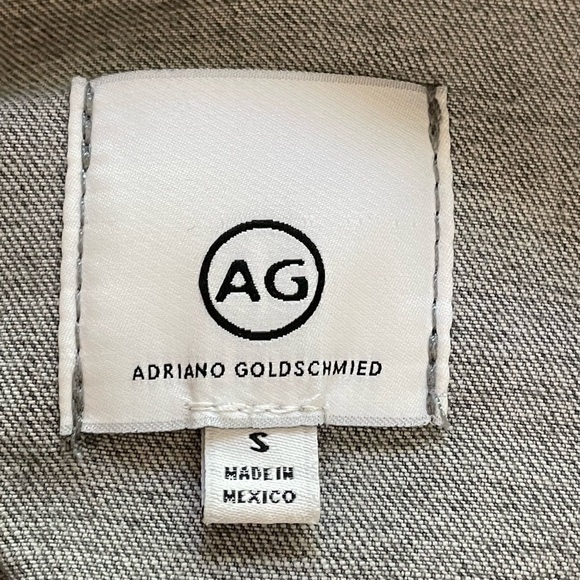 AG Adriano Goldschmeid | Light Gray Wash Button Jean Jacket - Picture 7 of 9